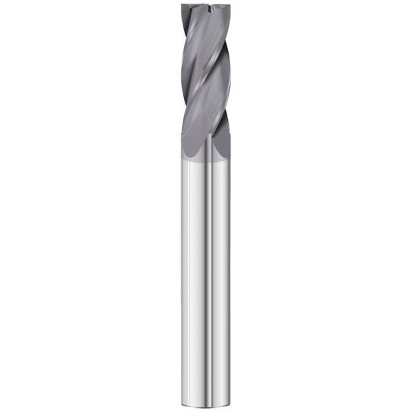 Fullerton Tool 4-Flute - 30° Helix - 3200 GP End Mills, TIALN, RH Spiral, Square, Extra-Long, 1/2 30057